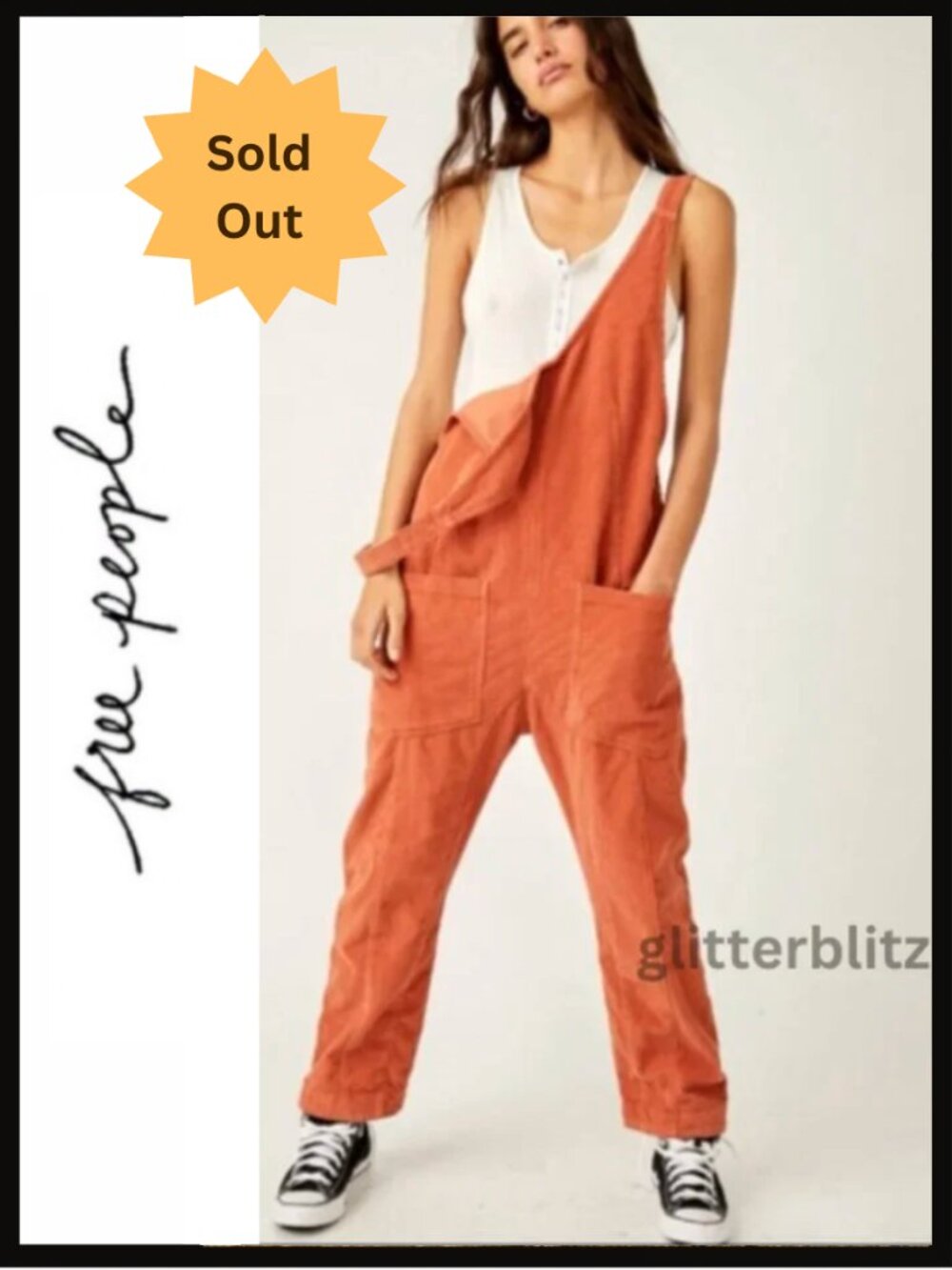 Free People We The Free High Roller Cord Jumpsuit - Last One In Stock!